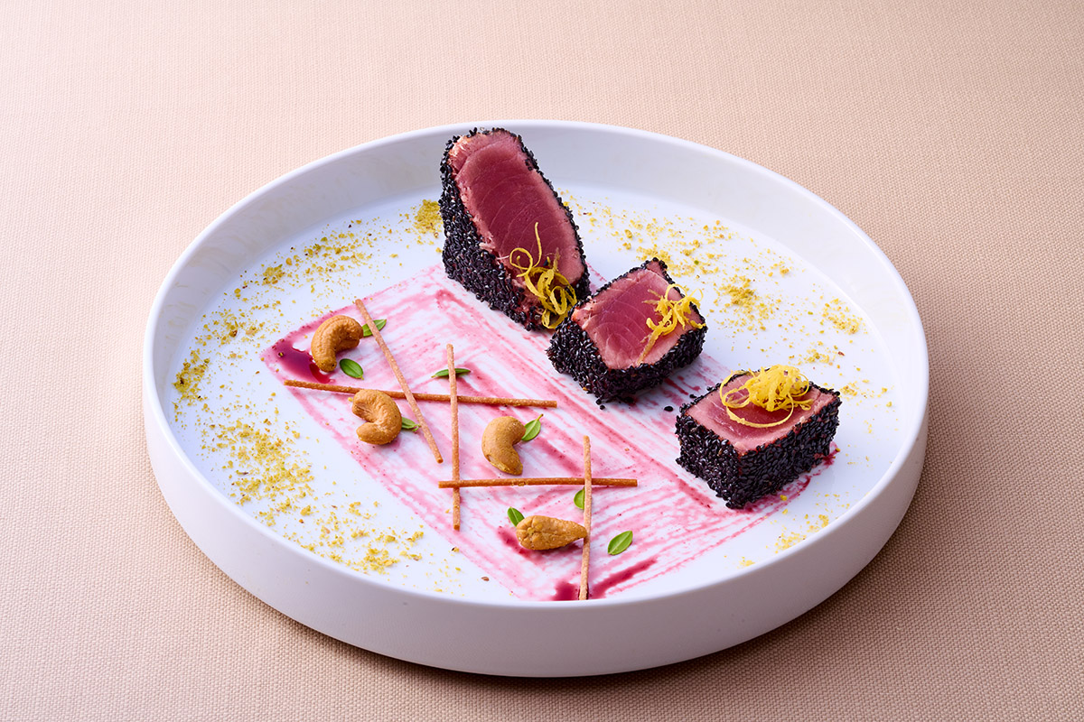 le bouganville villasimius sardegna ristorante tagliata di tonno